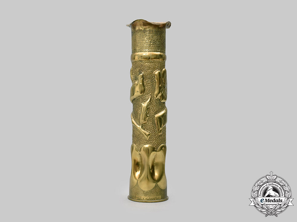 slovakia,_i_republic._a_personalized_slovak_army_eastern_front_trench_art_shell_c2020_713_mnc8157