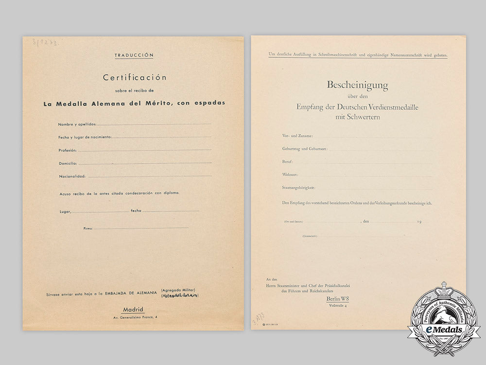 germany,_third_reich._an_award_document_for_order_of_the_german_eagle,_merit_medal_with_swords,_to_a_spanish_recipient_c2020_721_mnc9973_1