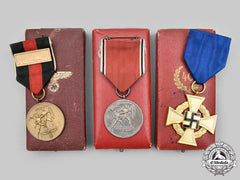 Germany, Third Reich. A Lot Of Commemorative Service Medals