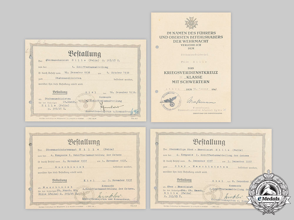 germany,_kriegsmarine._a_lot_of_decorations_and_award_documents_to_felix_hille_c2020_777_mnc8303