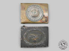 Germany. A Pair Of Enlisted Personnel Belt Buckles