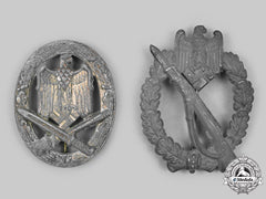 Germany, Wehrmacht. A Pair Of Service Badges