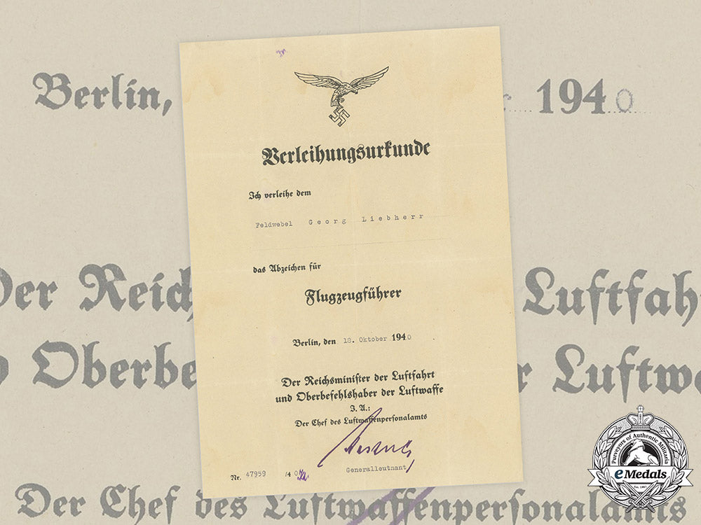 germany,_luftwaffe._a_pilot_badge_certificate_to_feldwebel_georg_liebherr(_kifa)_c2020_813emd_131_1