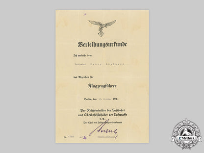 germany,_luftwaffe._a_pilot_badge_certificate_to_feldwebel_georg_liebherr(_kifa)_c2020_814emd_132_1