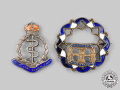 United Kingdom. Two First War Regimental Sweetheart Badges