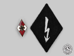 Germany, Third Reich. A Pair Of Insignia