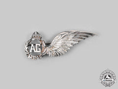 Canada, Commonwealth. An Air Gunner (Ag) Badge, By R.j Wyancko
