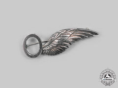 Canada, Commonwealth. A Hand Engraved Observer (O) Wing In Silver
