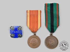 Finland. A Lot Of Medals And Badges
