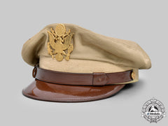 United States. An Army Officer's Tropical/Summer Service Visor Cap, C.1945