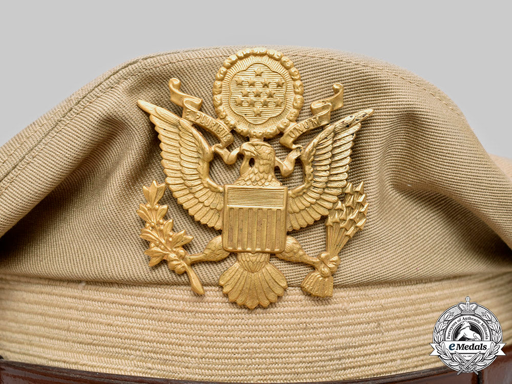 united_states._an_army_officer's_tropical/_summer_service_visor_cap,_c.1945_c2020_890_mnc7014