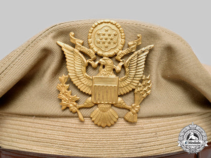 united_states._an_army_officer's_tropical/_summer_service_visor_cap,_c.1945_c2020_890_mnc7014