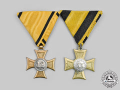 Austria, Empire, Republic. Two First Class Military Long Service Decorations
