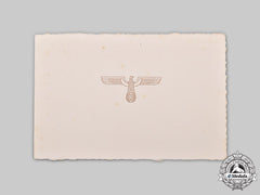 Germany, Third Reich. A 1937 Day Of German Art Invitation To Reichspost Administration President Dr. Ludwig Schuster