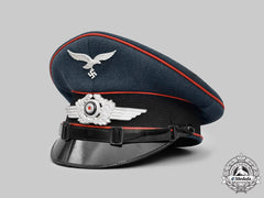 Germany, Luftwaffe. A Flak/Artillery Em/Nco’s Visor Cap