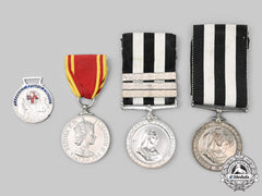 Greece, United Kingdom. Lot Of Four Medals