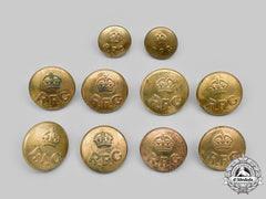 United Kingdom. Lot Of Ten First War Royal Flying Corps (Rfc) Buttons