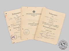 Germany, Heer. A Lot Of Award Documents To Obergefreiter Franz Seifert, 8Th Panzer Division