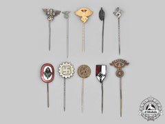 Germany, Third Reich. A Mixed Lot Of Stick Pins