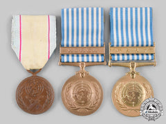 Korea, Republic; United Nations. A Korean War Lot Of Three Medals