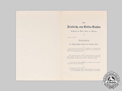 baden,_grand_duchy._the_statutes_of_the_order_of_the_zähringer_lion_and_the_civil_merit_medal_c20215_mnc9633_1