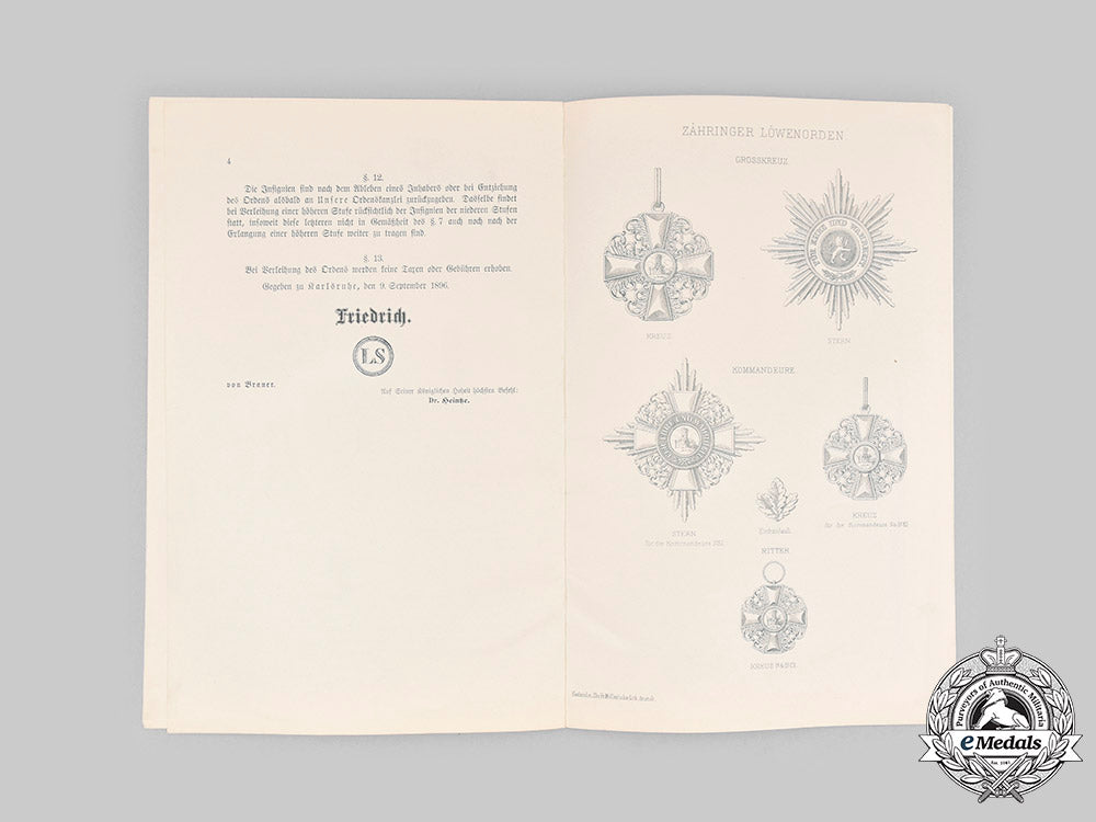 baden,_grand_duchy._the_statutes_of_the_order_of_the_zähringer_lion_and_the_civil_merit_medal_c20216_mnc9635_1