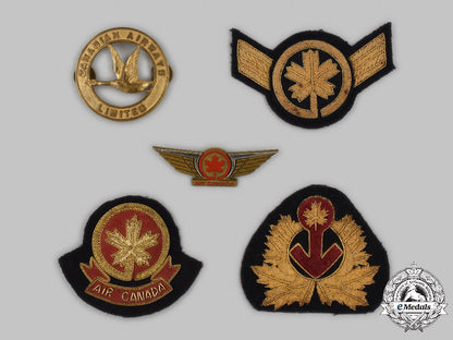 canada,_commonwealth._a_lot_of_five_airline_insignia_c2021_001emd_9170