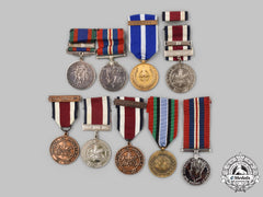 Canada, United Kingdom, United Nations, International. A Lot Of Nine Service Medals