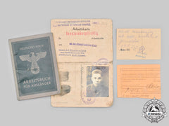 Germany, Third Reich. A Pair Of Foreign Labourer Identity Documents