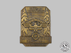 Germany, Nskk. A Nskk Thuringia District Orientation Trip Commemorative Plaque