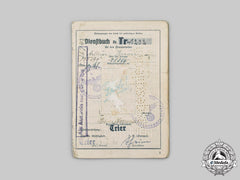 Germany, Ot. An Organisation Todt Dienstbuch To Arthur Krause
