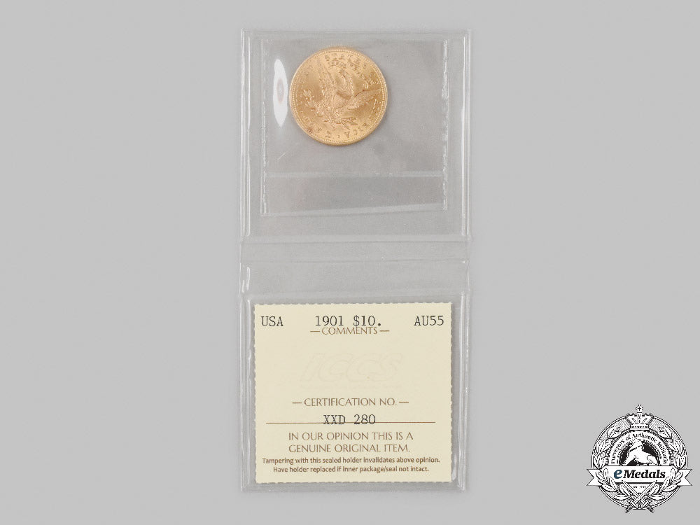 united_states._a_coronet_head_gold_ten_dollar_coin,1901_c2021_105emd_9378_1