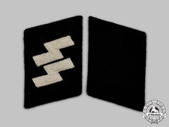 Germany, Ss. A Set Of Waffen-Ss Mann Collar Tabs