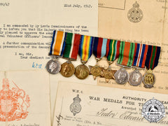 United Kingdom. The Miniature Awards Commander Tudor Edward Richard Morphy, Vfd, Royal Naval Volunteer Reserve