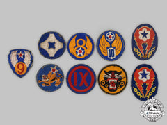 United States. Nine Second War Air Force And Army Patches