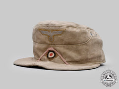 Germany, Heer. An Afrikakorps Panzer Em/Nco’s M43 Field Cap, By Carl Halfar