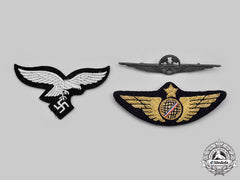 Germany, Third Reich; Italy, Kingdom; International. A  Lot Of Three Air Force Badges