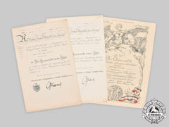 Germany, Imperial. Three Award Documents To Paul Barth (Red Cross)
