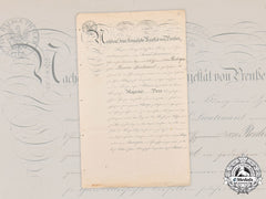 Prussia, Kingdom. A Promotion Document To 1St Lieutenant During Franco-Prussian War, 1870