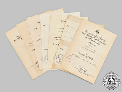 germany,_heer._a_lot_of_award_documents_to_wachtmeister_josef_bross,_tank_destroyer_unit_c2021_212_mnc9517
