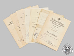 Germany, Heer. A Lot Of Award Documents To Wachtmeister Josef Bross, Tank Destroyer Unit