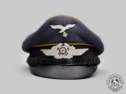 germany,_luftwaffe._a_flight_personnel_em/_nco’s_visor_cap_c2021_213_mnc5321