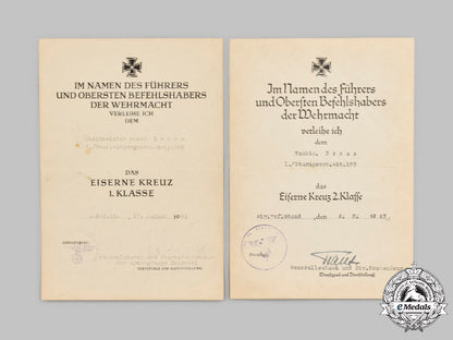 germany,_heer._a_lot_of_award_documents_to_wachtmeister_josef_bross,_tank_destroyer_unit_c2021_215_mnc9522