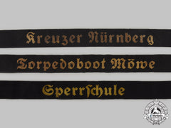 Germany, Kriegsmarine. A Lot Of Cap Tally Ribbons