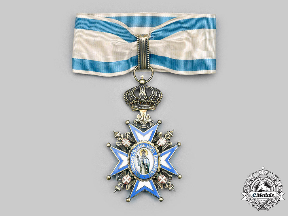 serbia,_kingdom._an_order_of_st._sava,_iii_class_commander,_by_kovnica_sorlini,_c.1940_c2021_253_mnc6211