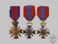Greece, Kingdom. Three War Crosses 1940, Type I