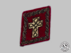 Croatia, Independent State. An Army Christian Clergyman's Uniform Right Collar Tab 1941-1945