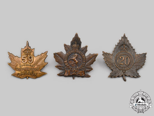 canada,_cef._a_lot_of_three_cap_badges_c2021_291_mnc6273