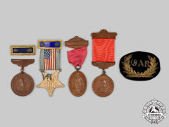 United States. A Lot Of Six Grand Army Of The Republic (Gar) Items