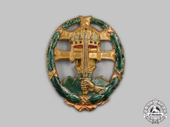 Hungary, Regency. An Army Officer's Badge For Combat Leadership, C.1935